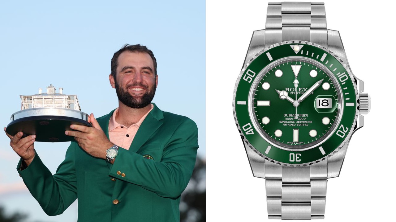 pixel golf watches worn on tour the masters scottie scheffler